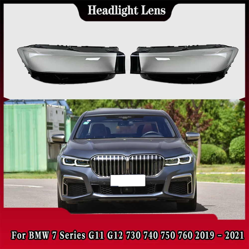

For BMW 7 Series G11 G12 730 740 750 760 2019 2020 2021 Headlamp Cover Headlight Shell Lens Plexiglass Transparent Lampshade