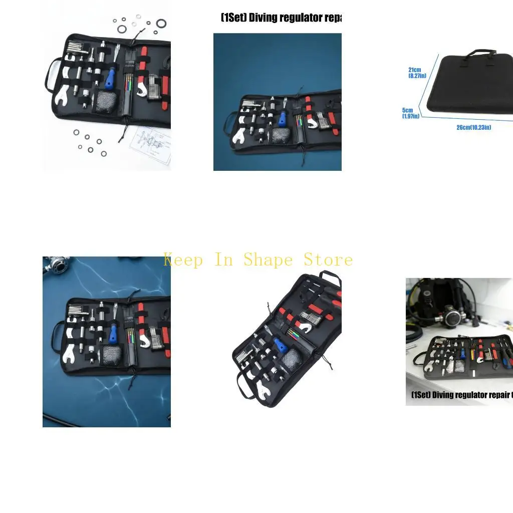 U1JC Scubas Regulator Service Repair Set with Zippers Case for Benches Routine Repair