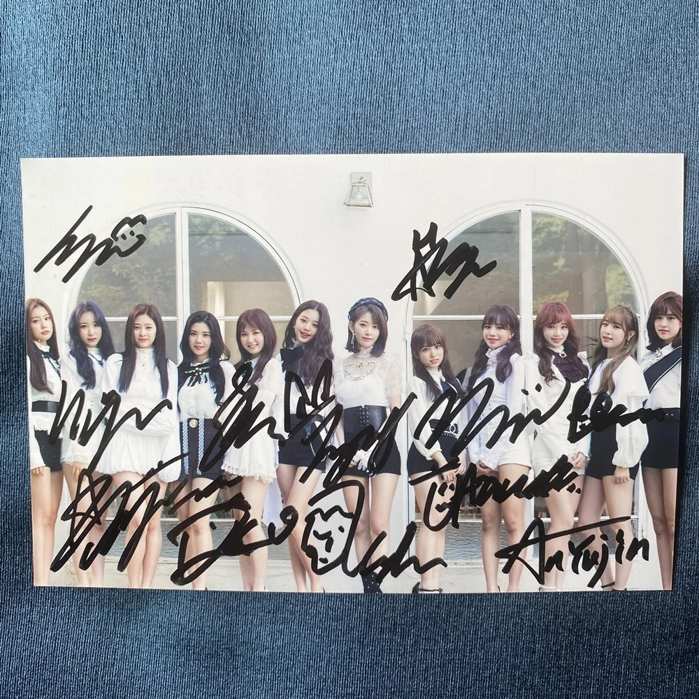 صورة جماعية موقعة يدويًا IZ*ONE IZONE 4*6 K-POP 2020 #1