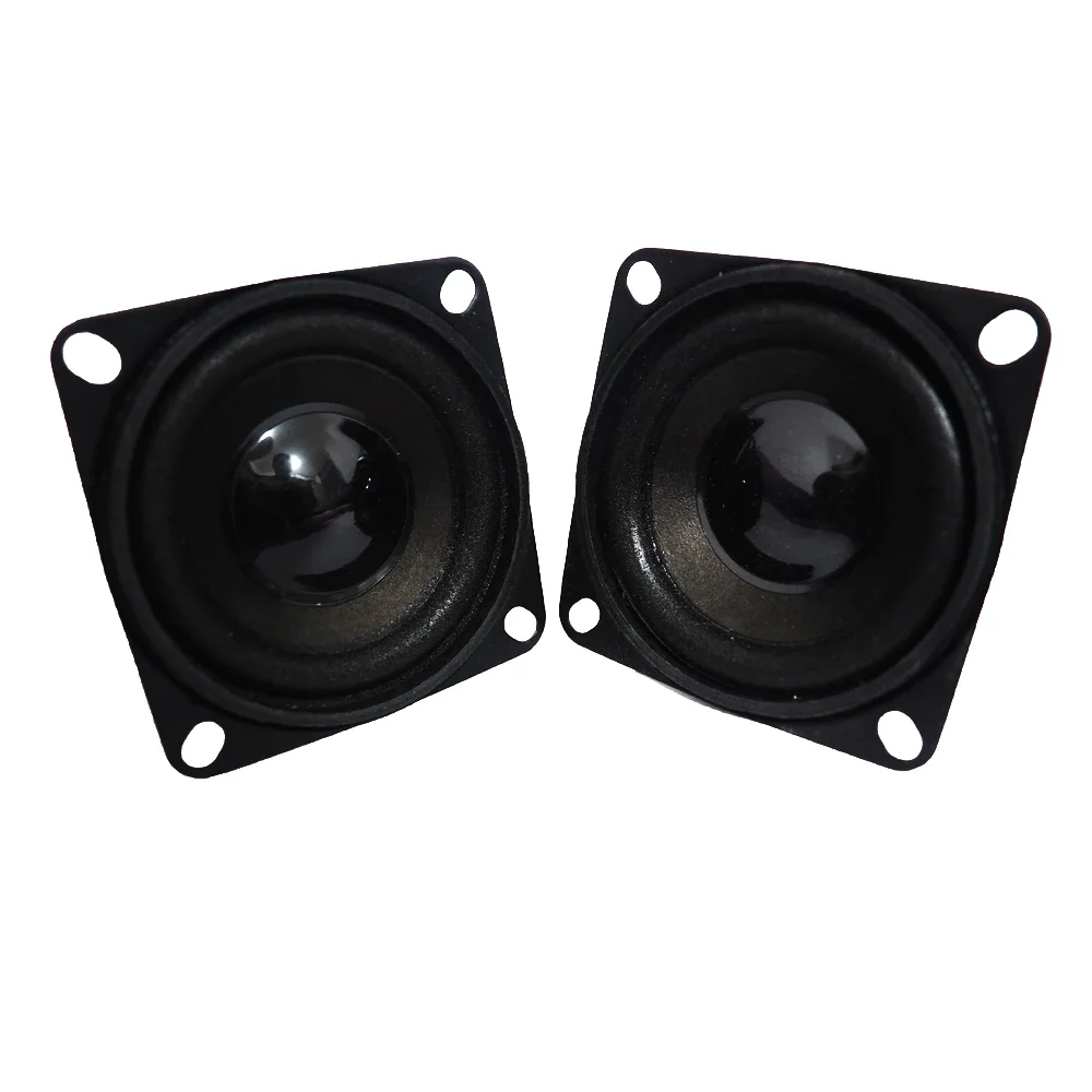 2 adet 2 inç taşınabilir ses hoparlör 4 Ohm 8 Ohm 10W Mini tam aralıklı çift manyetik küçük hoparlör DIY BT hoparlörler ev sineması