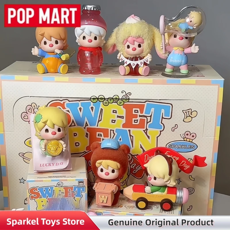 

POPMART Sweet Bean Days Of Sparkles Series Blind Box Cute Anime Figure Decor Collect Toy Mystery Box Doll Gift For Anime Fans