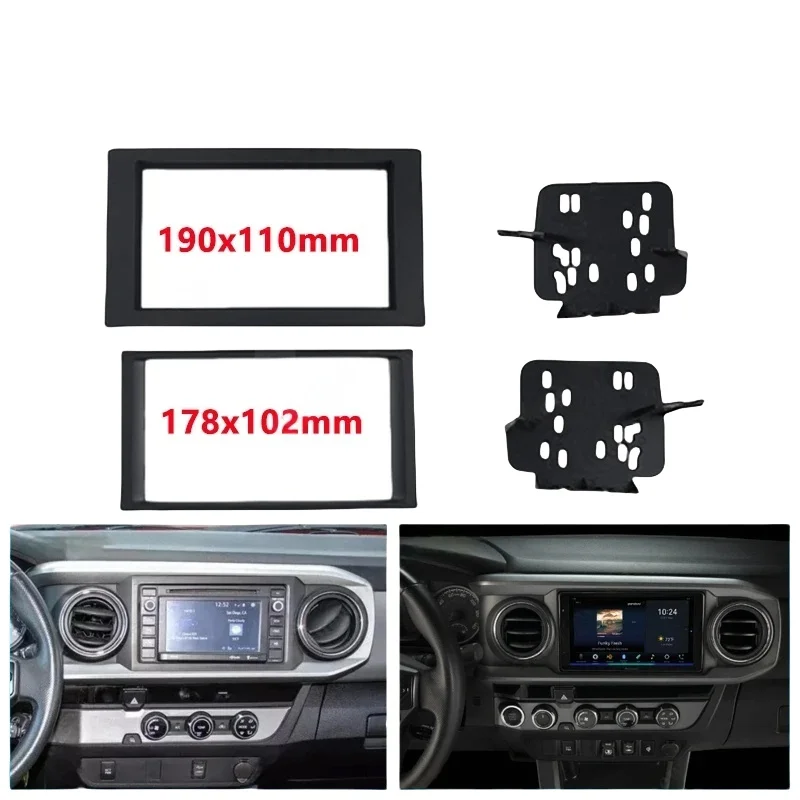 

7-дюймовый комплект автомобильной стереоприборной панели 2DIN для Toyota Tacoma 2016+ — панель крепления радио