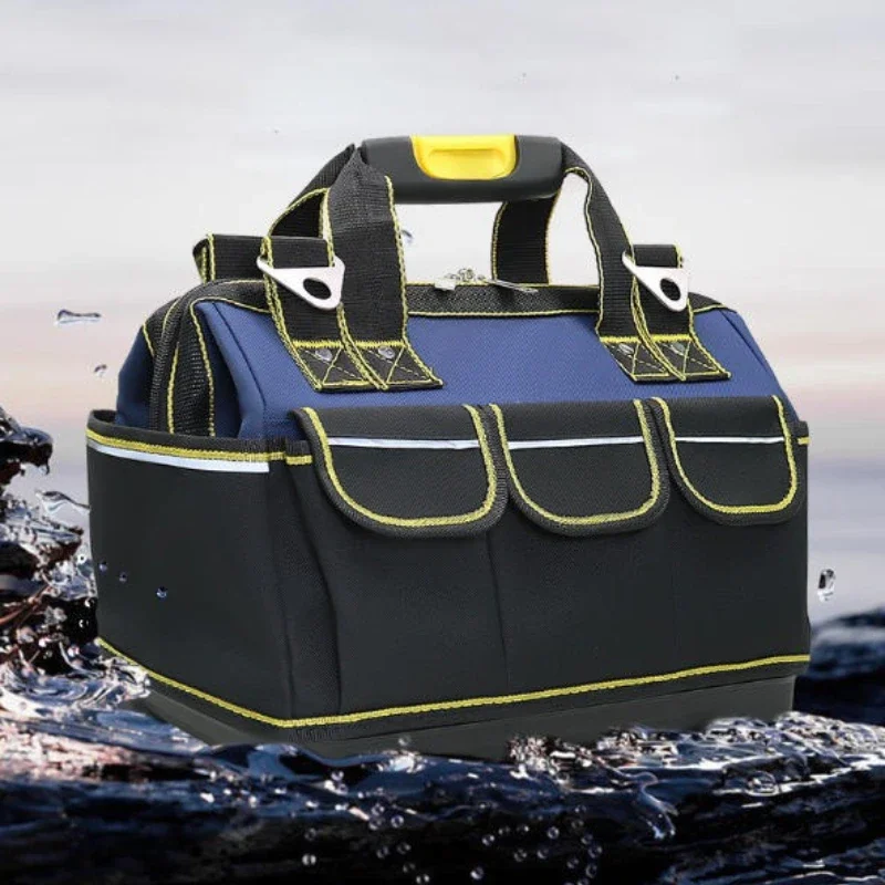 Handheld Toolkit Waterproof Thicken Portable Toolkits Multifunctional Electricians Tool Storage Bag Hardware Tool Kit with Strap