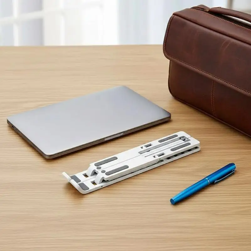 10Gears Adjustable Laptop Holder Foldable Notebook Stand Portable Desktop Support For Air Pro Accessories ABS Material