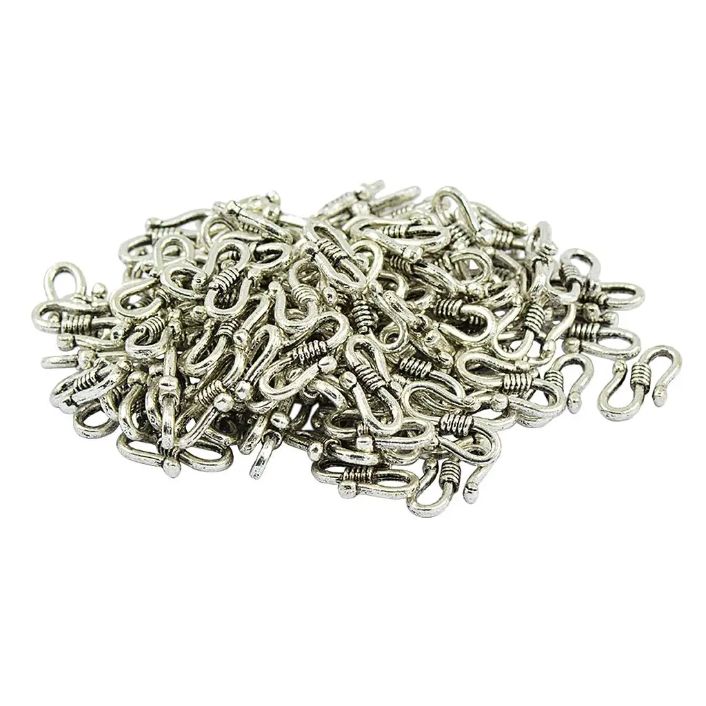 

S Hook Necklace Clasp Alloy Connectors Jewelry Making Findings for DIY Bracelets Pendants Crafts Supplies