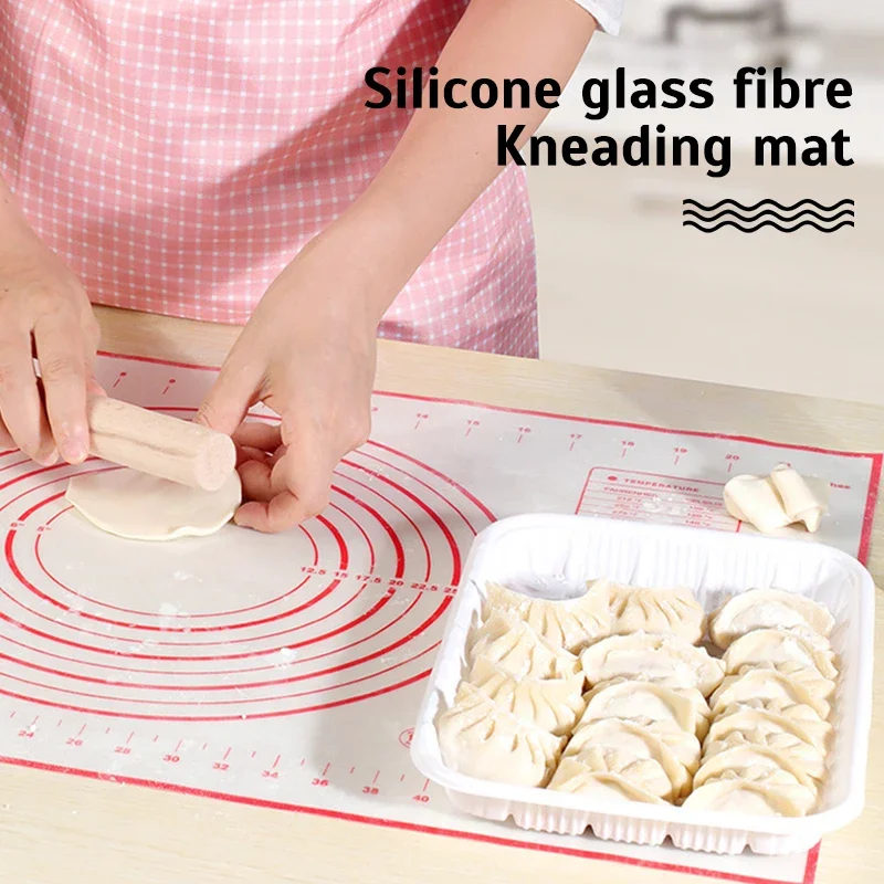 Oversize 80/70/60cm Silicone Baking Mat Pastry Rolling Kneading Pad Kitchen Crepes Pizza Dough Non-stick Pan Pastry mat