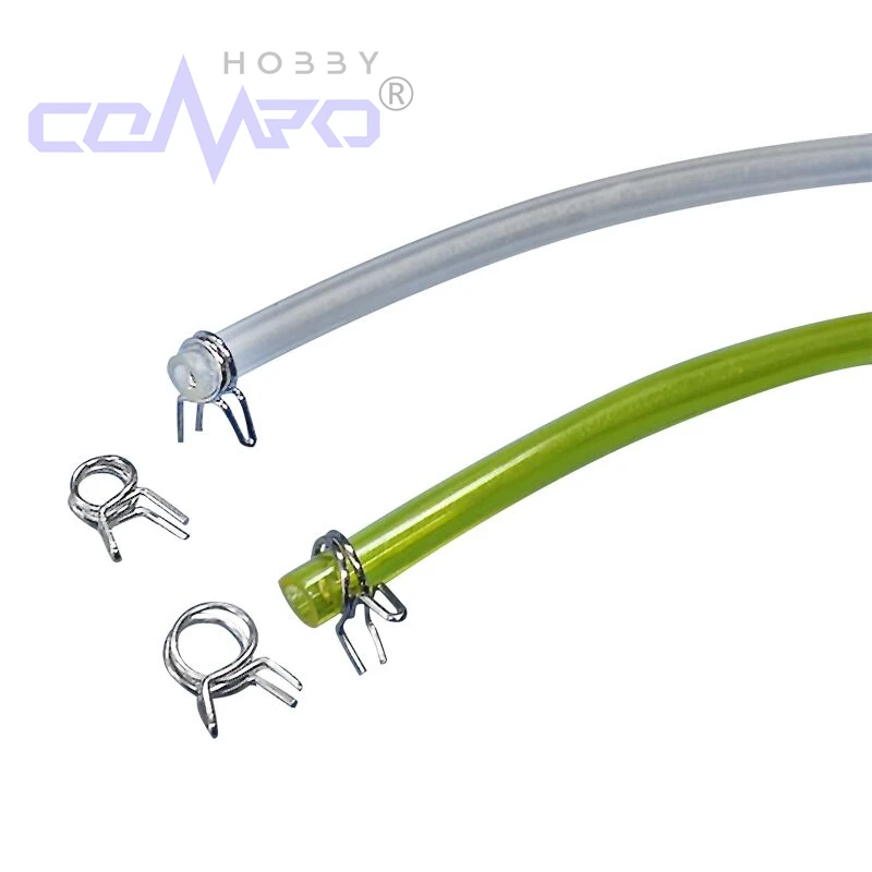 10 Uds. Clips de retención de línea de combustible de Metal de 4 ~ 5MM/5,5 a 6 MM abrazadera de tubo Clip de manguera accesorios de tanque de tubo para aviones RC