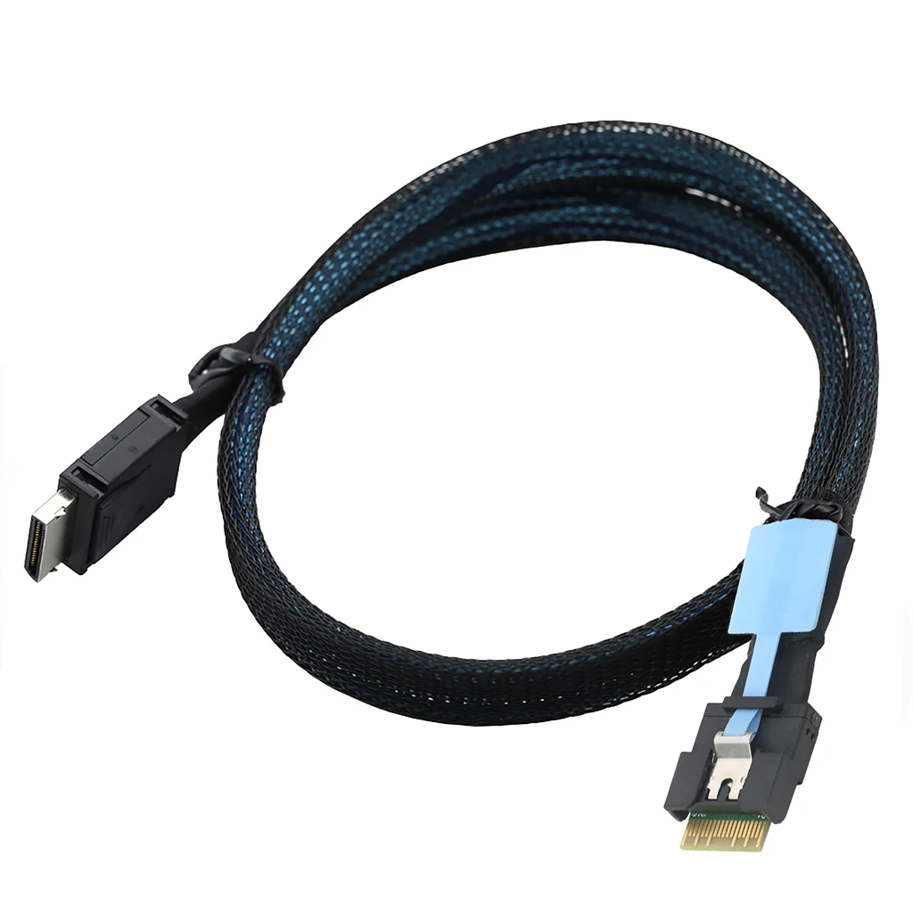 oculink-sff-8611-4i-slimline-sas-8654-4i-ケーブル、斜め挿入防止プルタブ付きケーブル、50cm-100cm、サーバーssd-gpu接続用