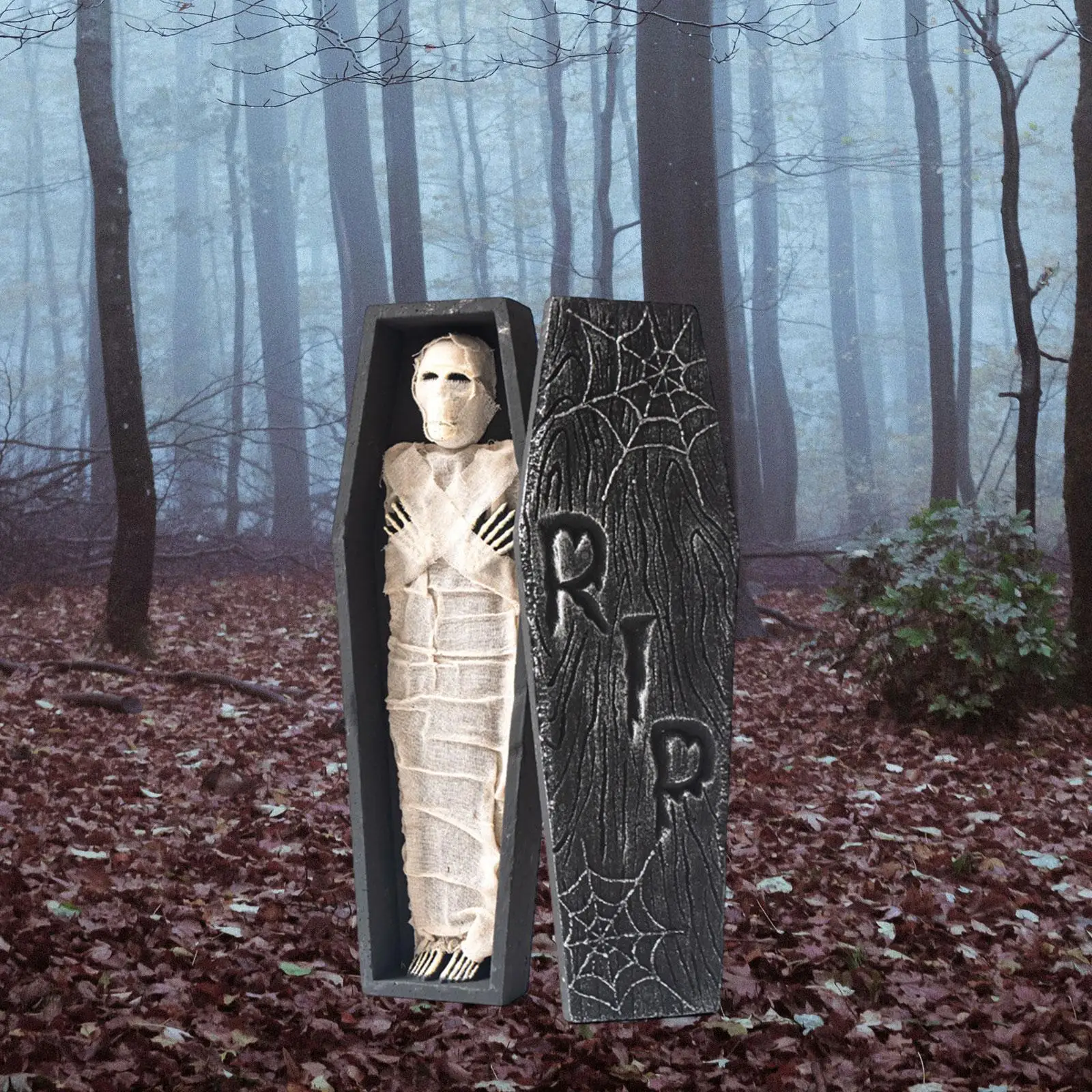 تمثال التابوت ديكور الهالوين ديكور الحفلات زاحف KTV الحلي الحديقة #3