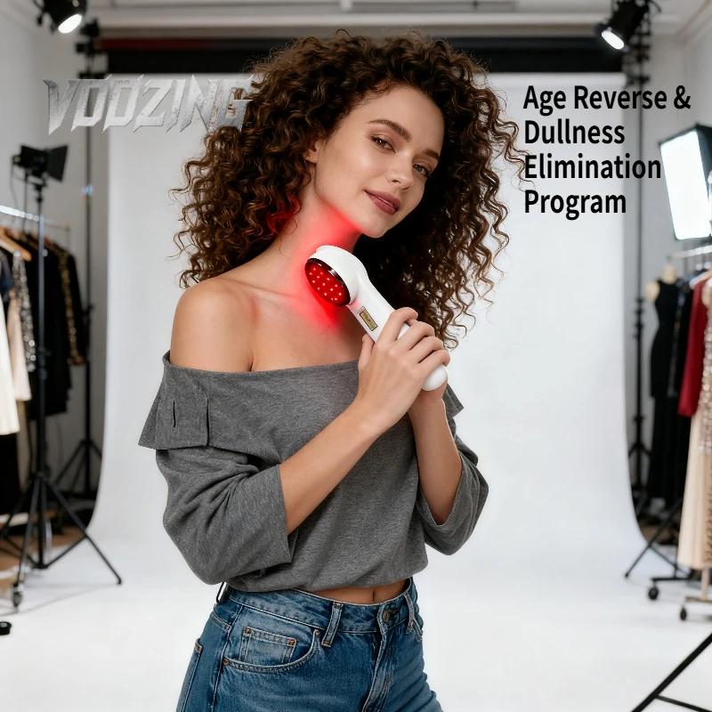 

New Arrival Photon Neck Beauty 650nm Laser Acne Treatment Laser 650nm Laser Facial Therapy Wrinkle Acne Home Use Device