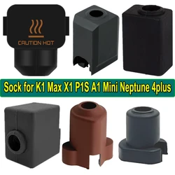 Silicone Socks for QIDI Plus 4 Bambulab P1P A1 Mini X1 H2D, K1 Max ,Ender3 V3 SE/KE Neptune 4 Plus, Kobra 2/3/S1 Silicone Sock