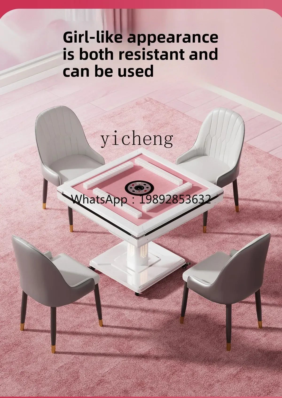 

household folding mahjong machine automatic heating electric bass mahjong table four-port machine