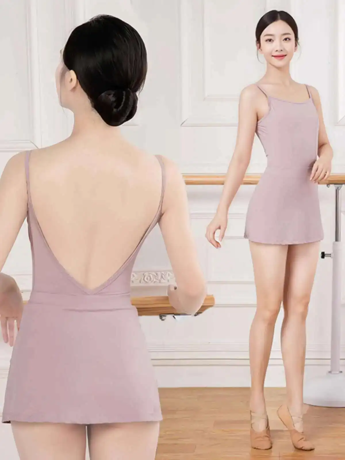 Costume de pratique de Ballet, bretelles d'examen d'art, Costume de danse de figurine, combinaison pour femmes, Costume de croix haute pour adultes, Basic de Ballet