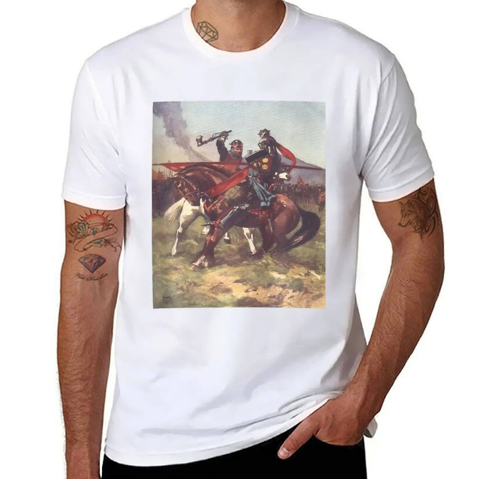 

Robert the Bruce vs Henry DeBohun at Bannockburn, Scotland Premium T-Shirt t shirts designer T-Shirt