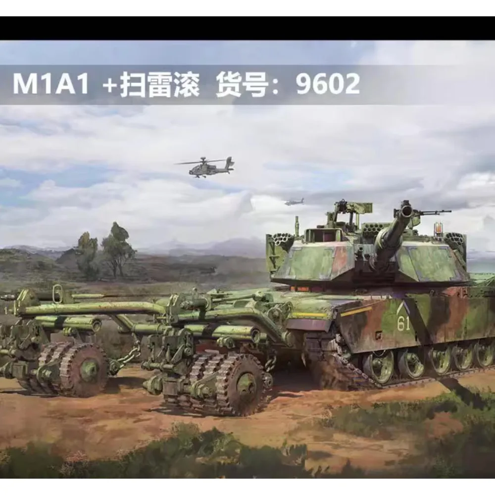 Tigre modèle 1/72 9602 M1A1 avec ensemble de rouleaux de Mine, Kit de modèle en plastique