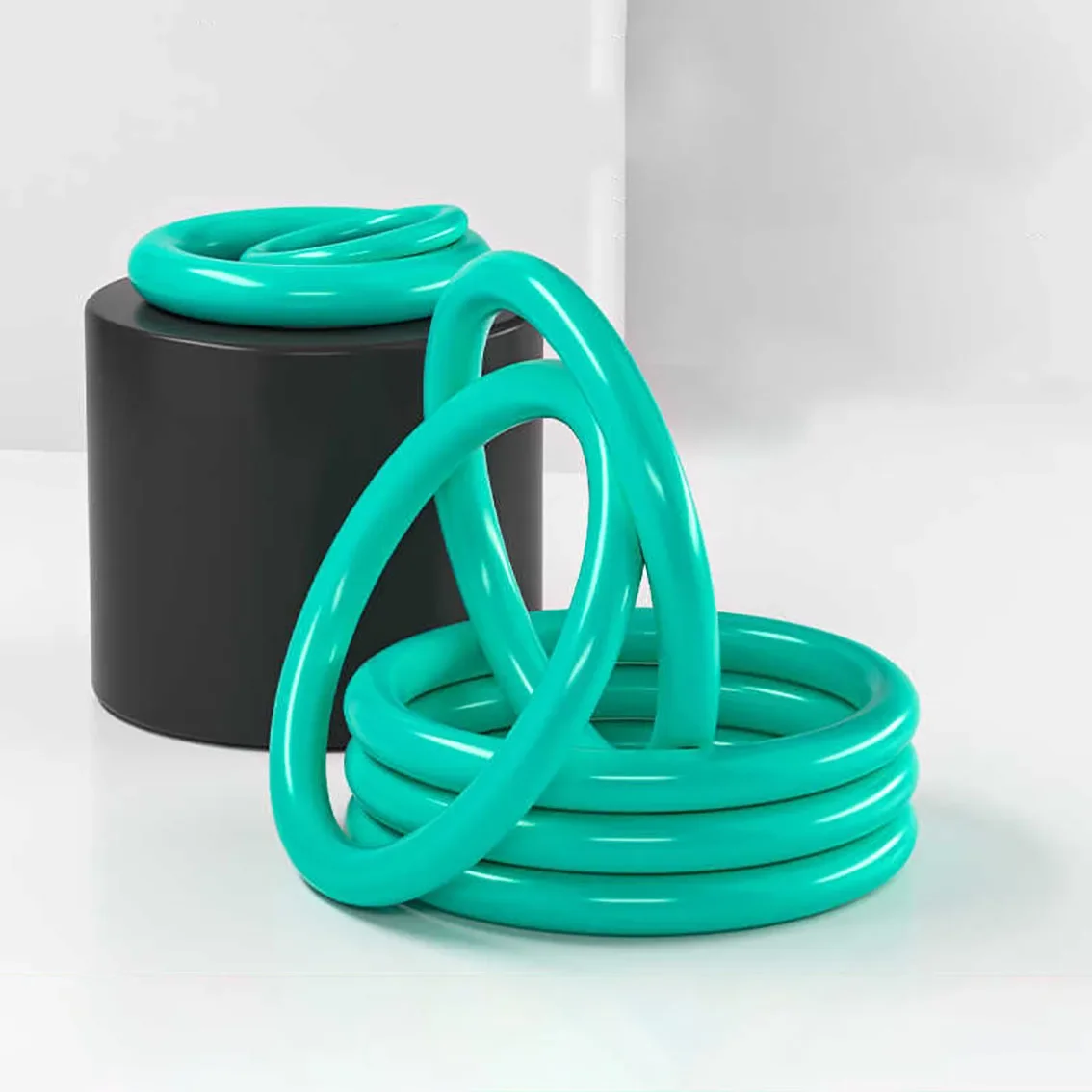 CS 5.3 มม.สีเขียว FKM ยางปะเก็น O-Ring ID 203-500 มม.fluororubber O-แหวนซีลปะเก็นน้ํามันทนกรดและด่าง