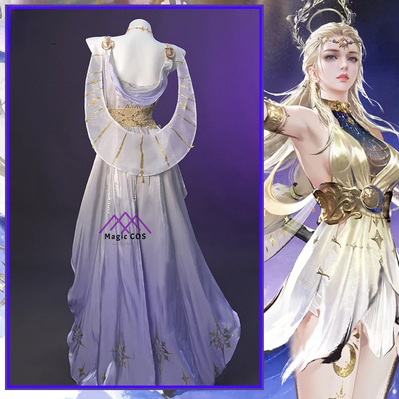 Newly Naraka:bladepoint Shira Cosplay Costume for women Cos Game Anime Party Uniform Hallowen Play Role Comic-Con Dress Clothes