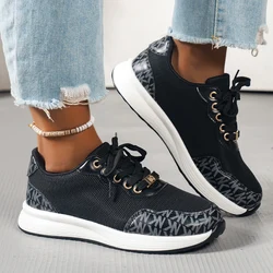 Students Platform Sneakers 2024 Spring New Breathable Women's Running Shoes  Mesh Shoe Fashion Lady Flats for Outdoor Sport