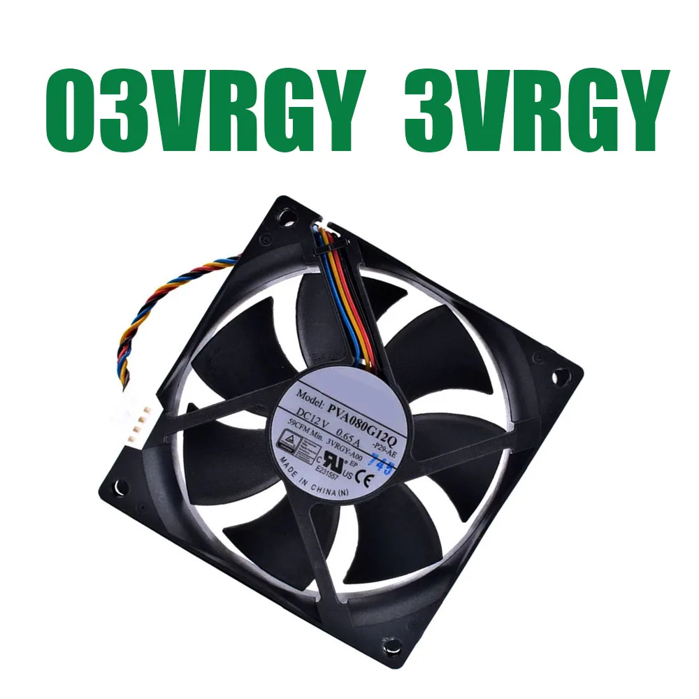 For DELL For XPS 8910 8920 8930 For Precision 3630 3640 3650 Tower 03VRGY 3VRGY-A00 EFH-08E12W-IP01 PVA080G12Q-P29-AE Fan