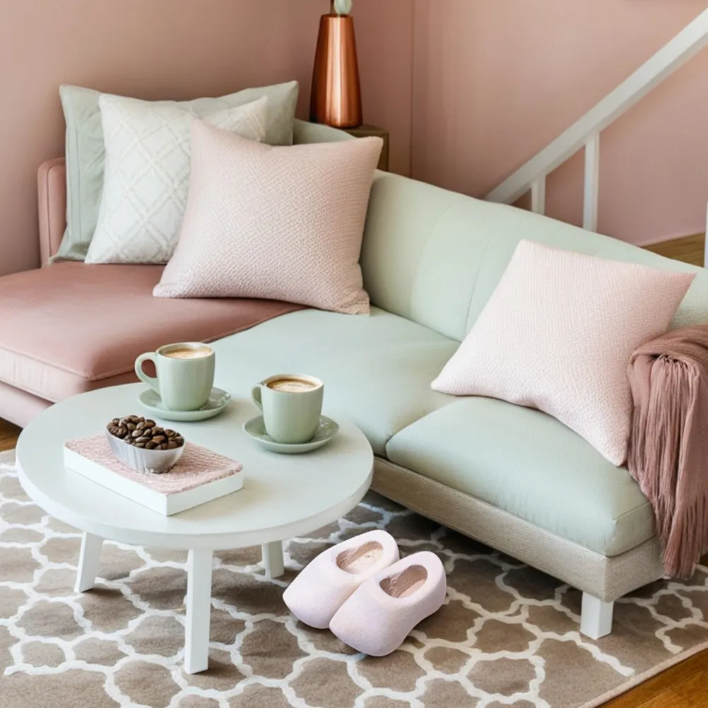 

6Pairs Miniature Wooden Clogs Unfinished Wood Shoes for DIY Craft Projects Dollhouse Mini Shoes and Miniature Accessories