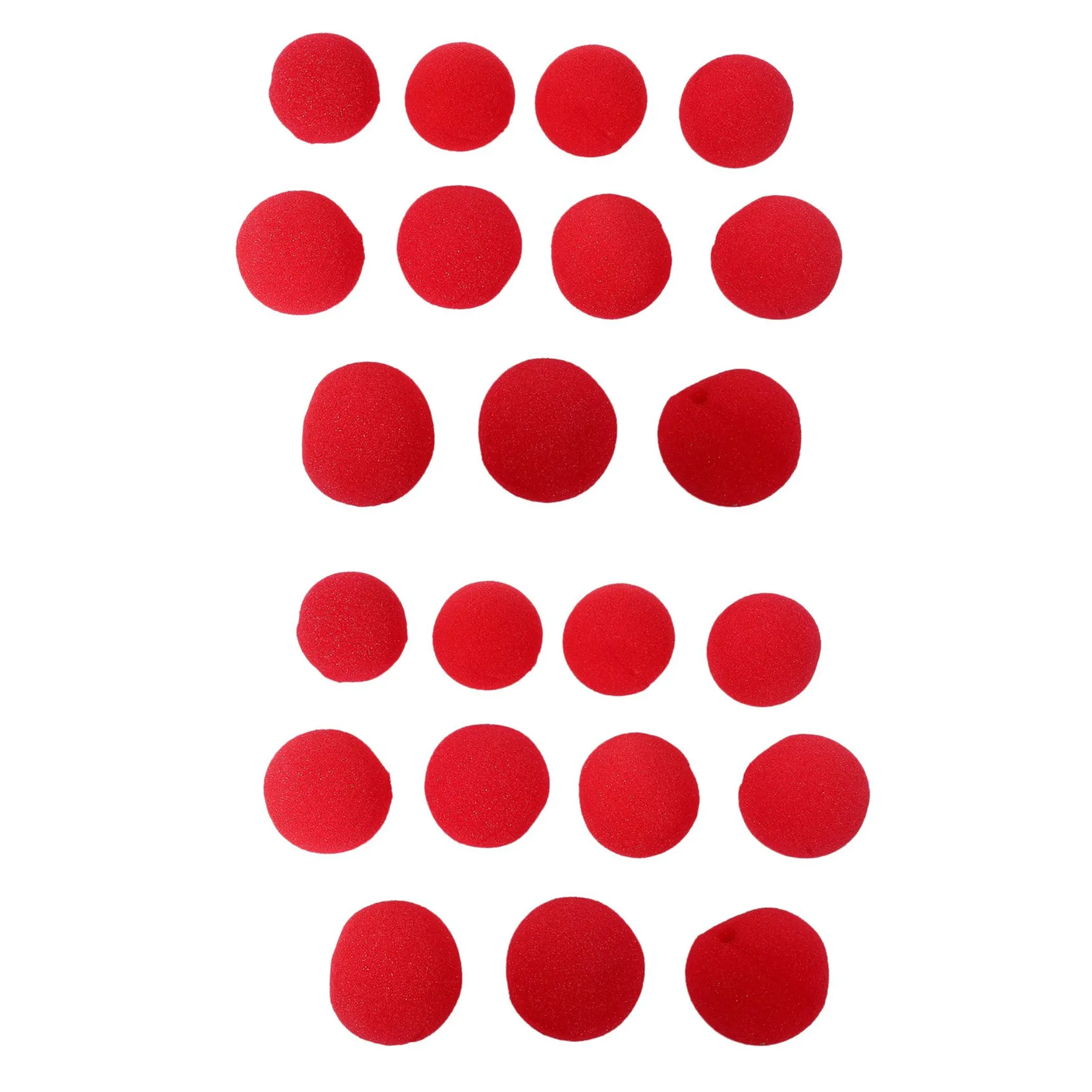 AS95-20 個愛らしい赤いボールスポンジピエロ鼻パーティー結婚式の装飾クリスマスハロウィンコスチュームマジックドレス