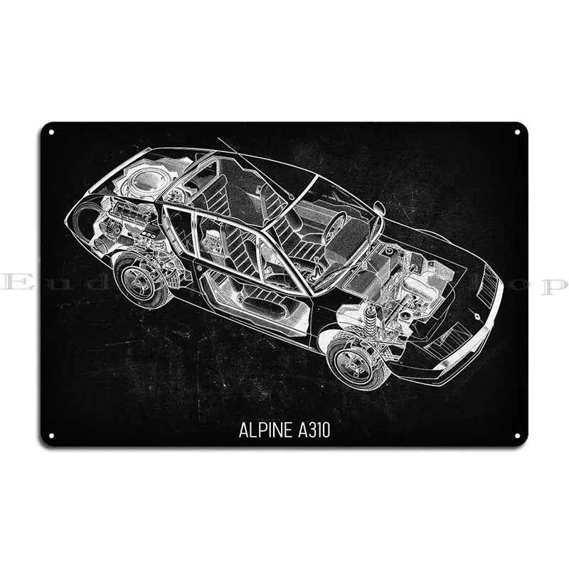 Alpine A310 Metal Sign Pub Home Bar Cave Customize Club Tin Sign Poster