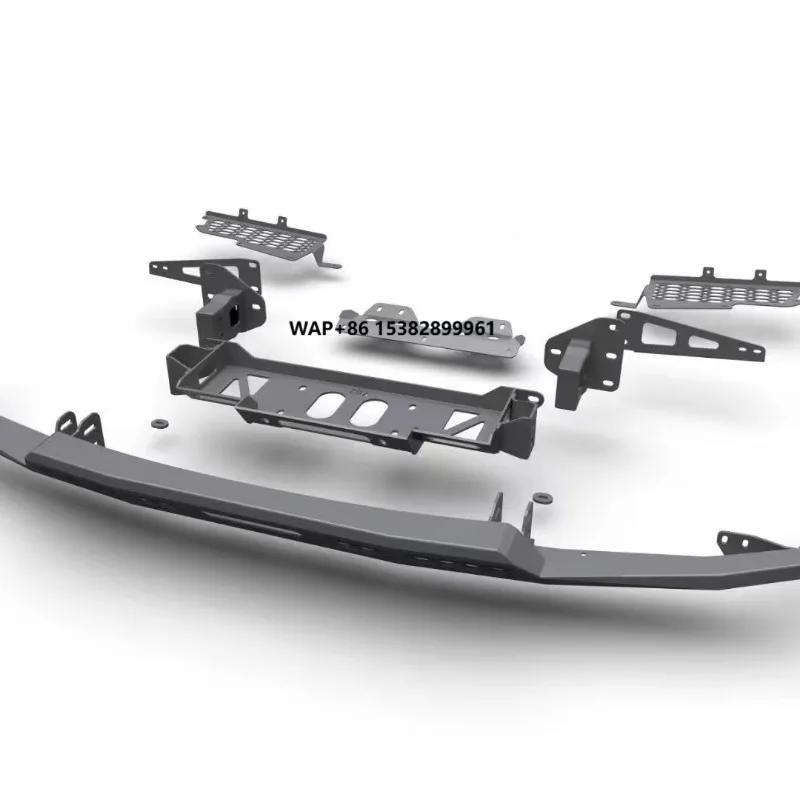 LX570 12-15 heavy-duty hidden blade front bumper rear bumper side pedal carbon steel off-road