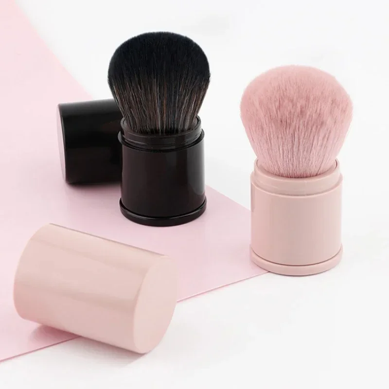 Makeup Retractable Brush Head Soft Portable Women Blush Brush Girl Face Foundation Make Up Finishing Loose Powder Brushes