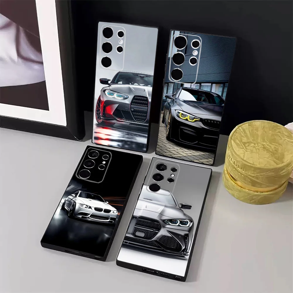 

Cool Sport M3 Car Phone Case For Samsung S24,23,22,30,21,10,9,Ultra,Plus,Lite,FE,5G Black Soft Case