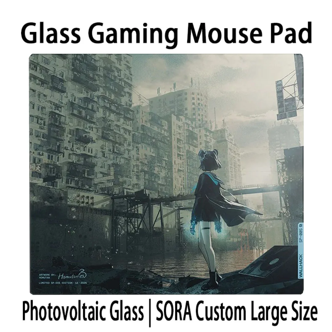 

WALLHACKSP-005 Anime Character Glass Gaming Mouse Pad Tempered Glass Mouse Pads Large Size Mouse Pad PC Esports Gaming Mouse Pad
