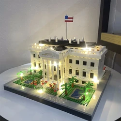 Presidential White House Micro Mini Building Block Toys Set: Ideal Decorative Piece for Home and Office, Fantastic Gift Item