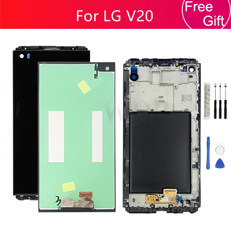 For LG V20 LCD Display VS995 VS996 LS997 H910 H918 Touch Screen Digitizer Assembly With Frame Repair Replacement