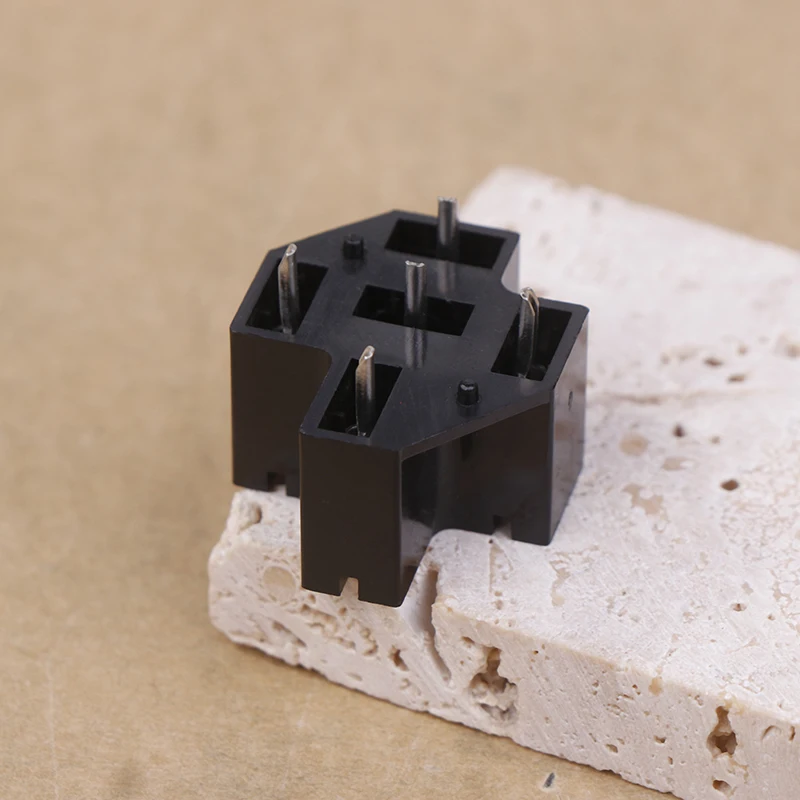 سيارة السيارات 40A 5 دبوس SPDT التتابع موصل مقبس محول السيارات لوحة دارات مطبوعة قاعدة تثبيت حامل مع محطات 6.3 مللي متر