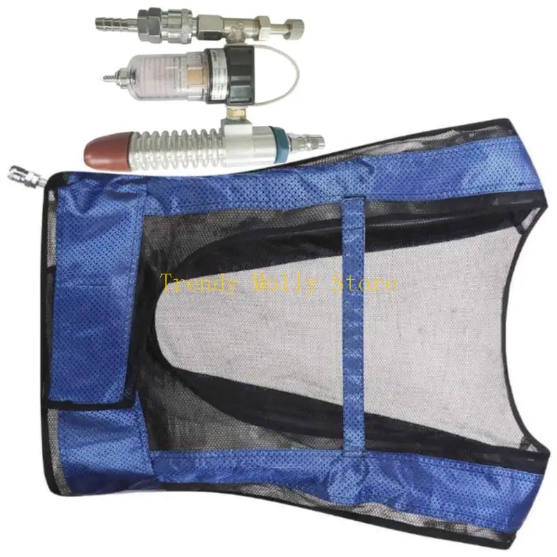 N5kb ar condicionado condicionado colete refrigeração respirável para trabalhador da construção civil soldador esporte ao ar