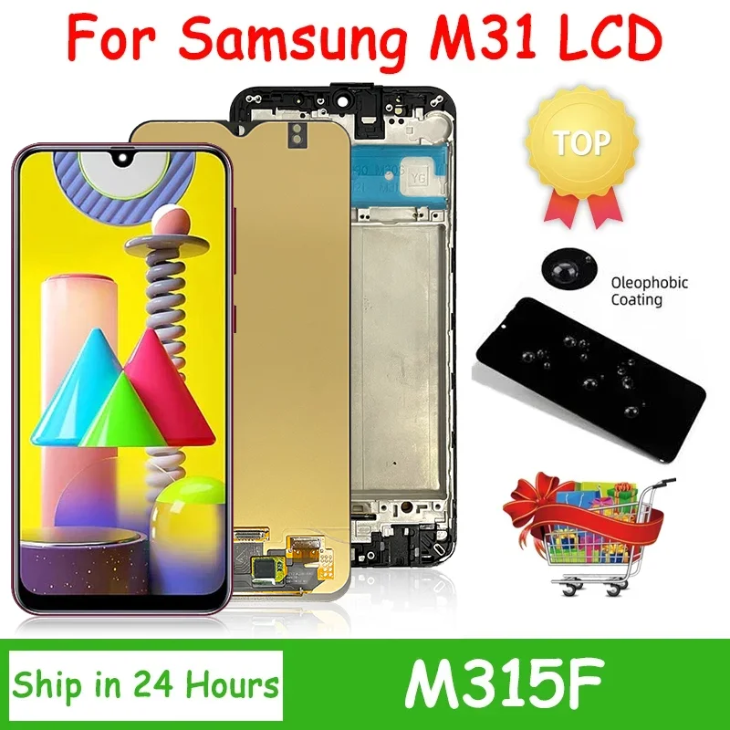 

Super AMOLED For Samsung M31 M315 LCD Display Touch Screen Digitizer For Samsung M315 LCD SM-315F SM-M315F/DS Display