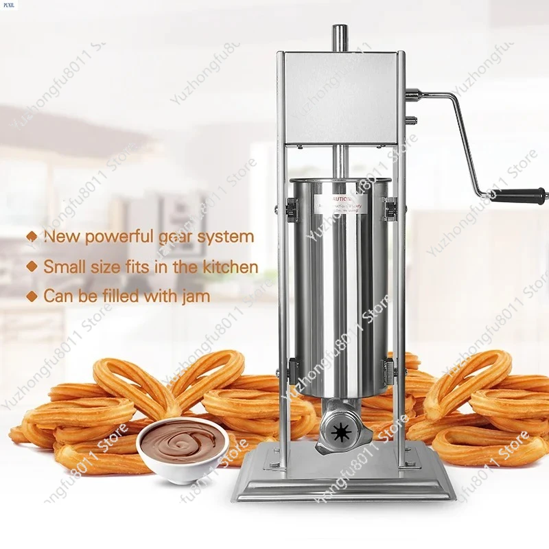 

Ручная машина для приготовления закусок с 4 насадками из нержавеющей стали для вертикального коммерческого интенсивного использования, модель LNG-5, для пищевой промышленности