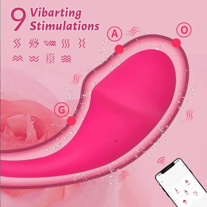 APP Bluetooth Control Vibrator for Women Clitoris G Spot Vagina Dildo Wearable Massager Jumping Eggs Panties Sex Toys for Adults