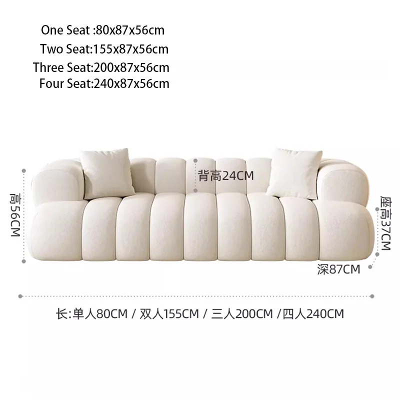 W europejskim minimalistycznym tkanina Sofa do salonu nowoczesna 2-osobowa Sofa do salonu sypialnia malutka domowa artykuły domowe rozpuszczalna
