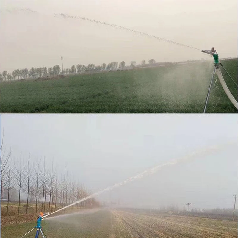 2.5'' 360 Degree Adjustable Sprinkler Gun Irrigation Spray Gun Rotating Garden Sprinkler Water Sprinkler