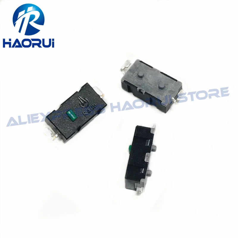 10~100Pcs CMI87310127 Green dot smd 2pin micro switch 5 million life 65g for mouse button side keys can replace D2LS-11 D2LS-21