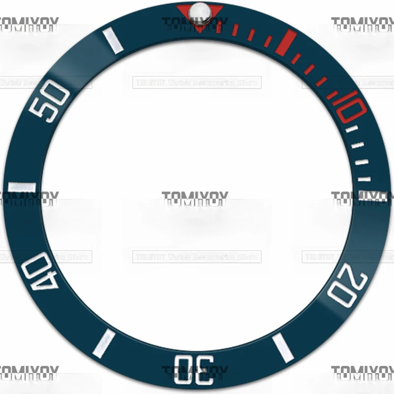 38MM Green Gold Pink Grey Ceramic Sloped Luminous Spot Watch Bezel Insert Fit For RLX SUB Mechanical Wristwatch