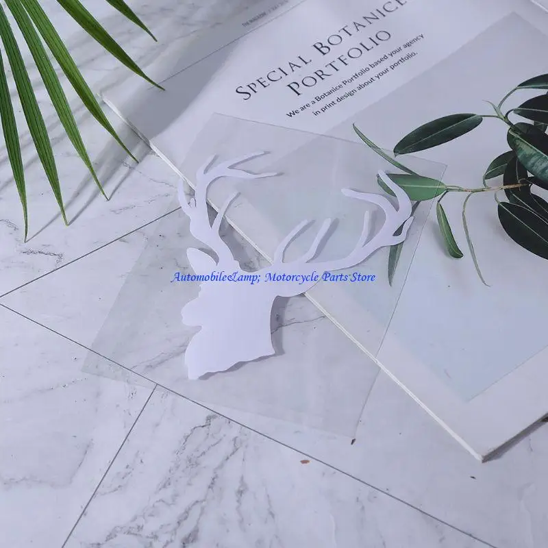 

H7BD Cool Deer for Head Car Decal Decorative Sticker Auto Body Decoration Styling Too