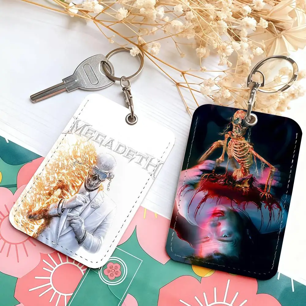 Heavy Band Megadeth Card Holder Suitable For Bank Access Library  Parking Bus Subway And Keychain
