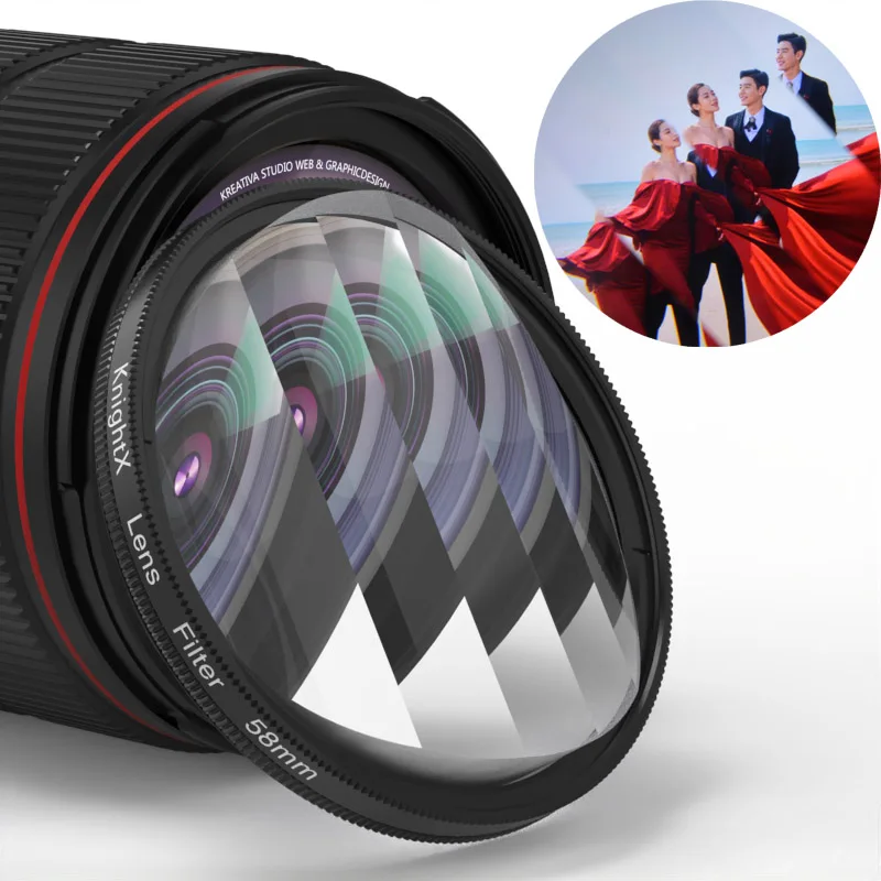 Efectos especiales Lente de prisma Halo Fx Filtro para cámara Canon Nikon Sony Lente de cámara