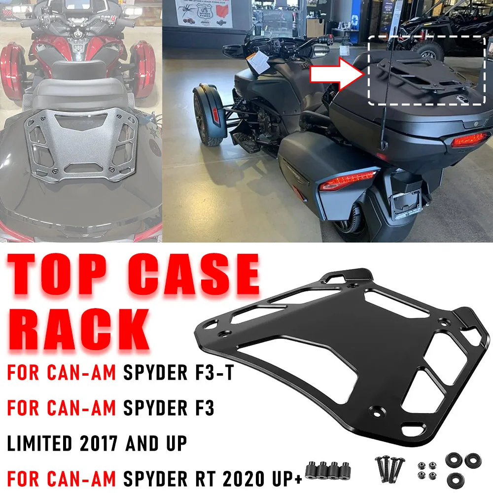 

NEW Motorcycle Accessories Black For Can Am Spyder F3 Limited 2017Up+ For Can-Am Spyder F3-T LuggageTop Of The Line Chassis Rack