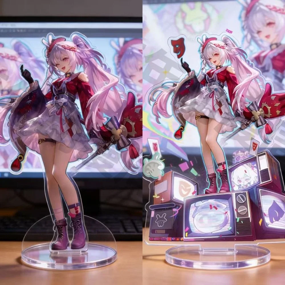 Game Peripheral Character Plate Exquisite Cute DIY Acrylic Figurine Sparkle Standing Decoration Collection Commemorative Gift