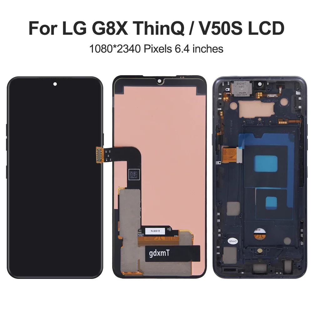 For LG V50S ThinQ 5G 6.4\'\'For LG G8X ThinQ LM-V510N LM-G850 LM-G850NLCD Display Touch Screen Digitizer Assembly Replacement