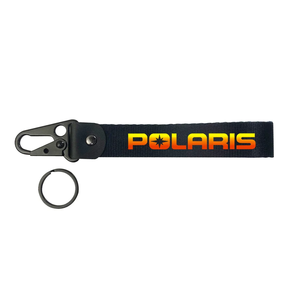 Metal Key Ring Hook Key Chain Hanging Strap Lanyards Wrist strap KeyChain For Polaris RZR Quad ATV SNOWMOBILE Motorcycle