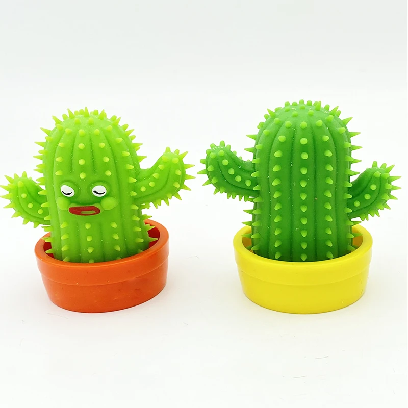 Funny Cactus Squeeze Toys Slow Rising Squishy Fidget Toy Novelty Cacti Stress Relief Toys for Kids Adults Gifts Home Table Decor