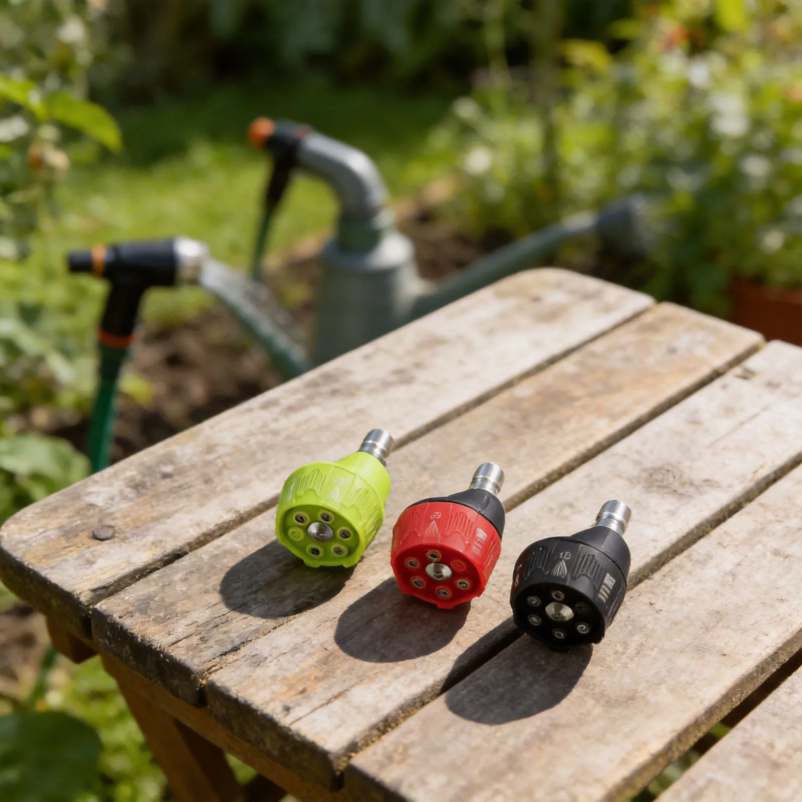 3 Pcs 6 in 1 Pressure Washer Nozzles with 14 inch Quick Change Connector for 4000 PSI Pressure Washing and Cleaning Applications